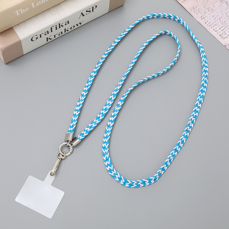 Κορδόνι κινητού – χειροποίητο, κορεατικού στυλ, αλυσίδα crossbody, ύφασμα πολυεστέρα-βαμβάκι, με κλιπ αποφυγής απώλειας