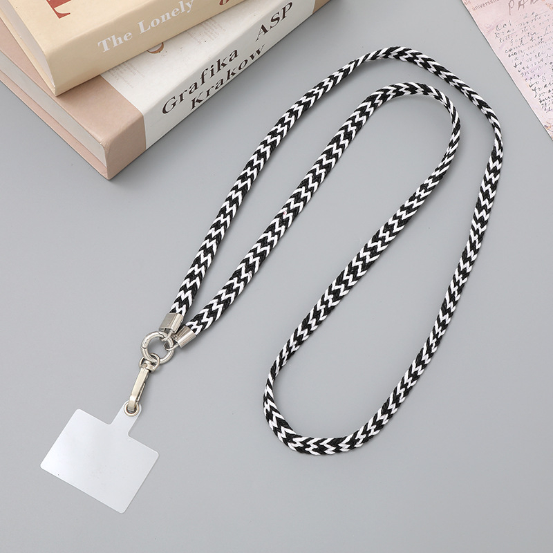 Κορδόνι κινητού – χειροποίητο, κορεατικού στυλ, αλυσίδα crossbody, ύφασμα πολυεστέρα-βαμβάκι, με κλιπ αποφυγής απώλειας