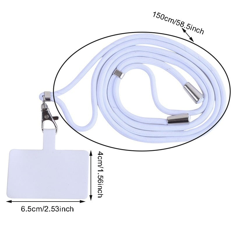 Mobiliojo telefono kaklaraištis, unisex, nailonas, metalinė sagtis, anti-praradimas