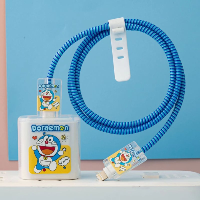 Apple 18W/20W ātrās uzlādes aizsargkorpuss — caurspīdīgs TPU mīkstais pārsegs ar augļu dizainu, vienpusēja druka