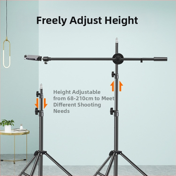 Надглавен трипод за смартфон - JALASON алуминиева конструкция, съвместим с Apple, Samsung, Xiaomi, Meizu, Huawei, OPPO, OnePlus, Red Rice Glory, VIVO и други