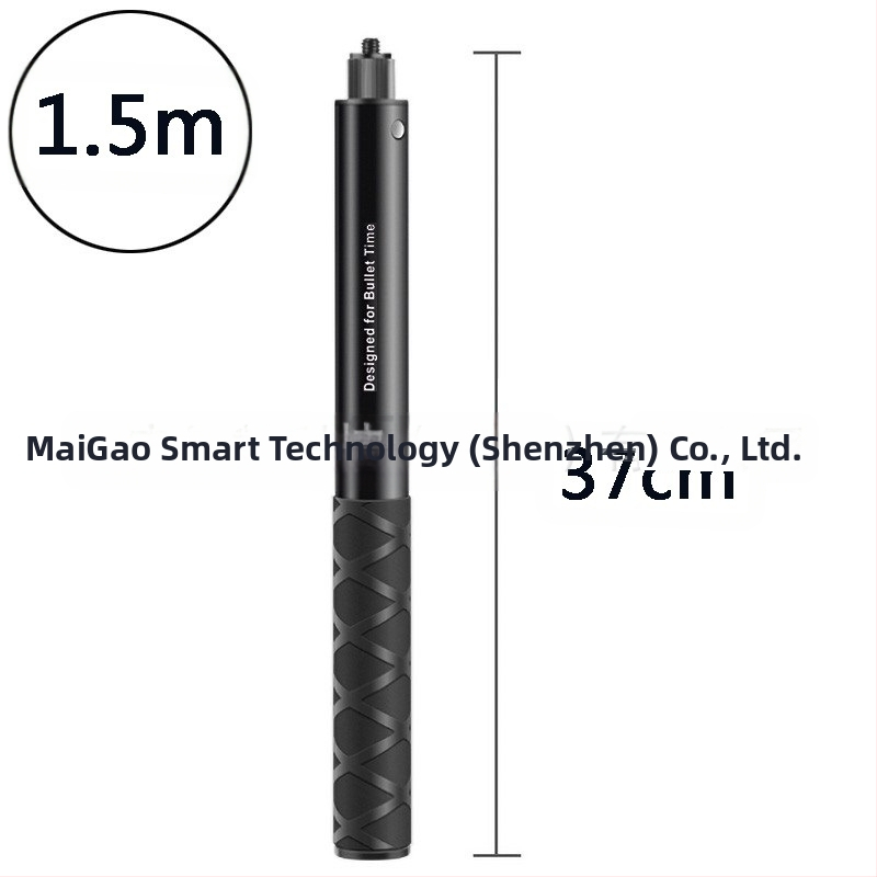 Držiak kameros trečiosios asmenų vaizdui motociklui/dviraciui – aliuminio lydinys; selfie lazda suderinama su GoPro ir Insta360 X3