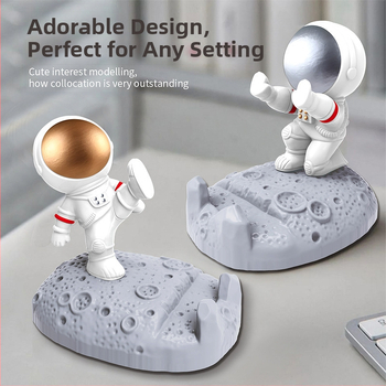 Επιτραπέζιο στήριγμα για κινητό με Αστροναύτη – φιγούρα ABS, καρτούν στυλ, μοντέλο Astronaut007, δυνατότητα προσαρμογής