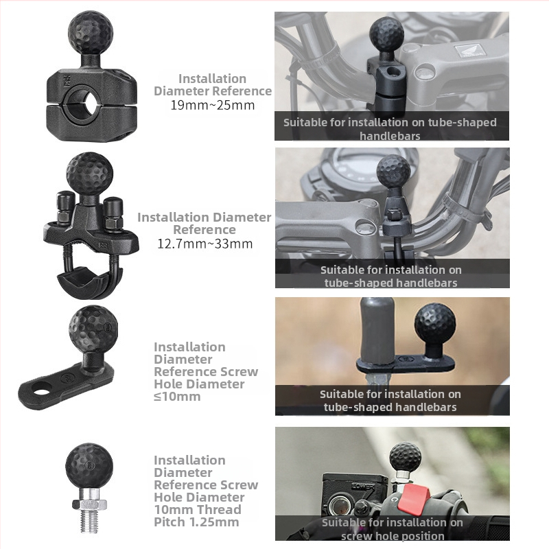 Държач за телефон за мотоциклет – Five horses, универсален, антивибрационен, безжично зареждане, навигационен демпферен модул