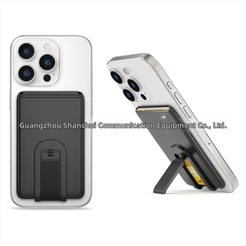 Силиконова картодържател за мобилен телефон с подставка - унисекс, горещо пресован дизайн, джоб за карти