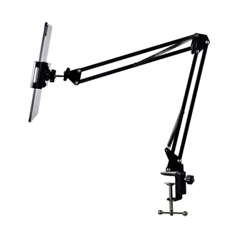 Държач за телефон и таблет за бюро и до леглото — телескопичен сгъваем държач, метал+ABS, персонализация налична