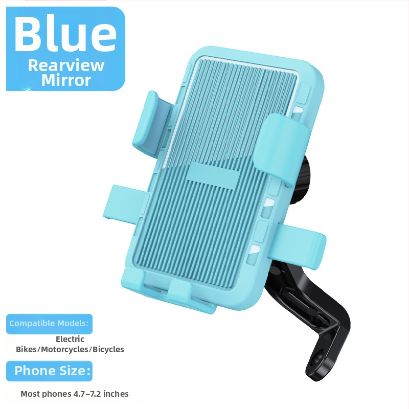 Универсален държач за телефон за кормило на електрически велосипеди и мотоциклети, удароустойчив пластмасов монтаж