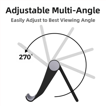 Kelibo настолен държач за телефон и таблет - сгъваем, преносим, универсален, пластмасов дизайн