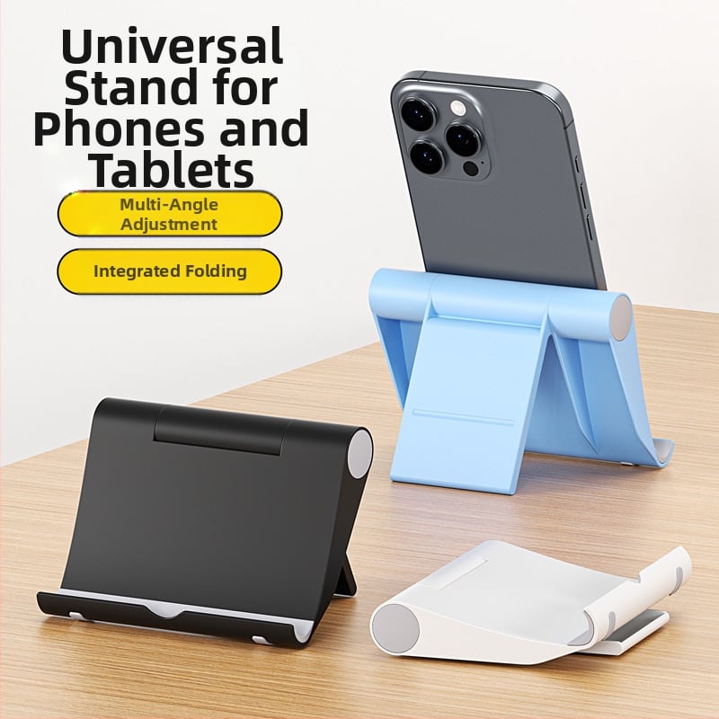 Kelibo настолен държач за телефон и таблет - сгъваем, преносим, универсален, пластмасов дизайн