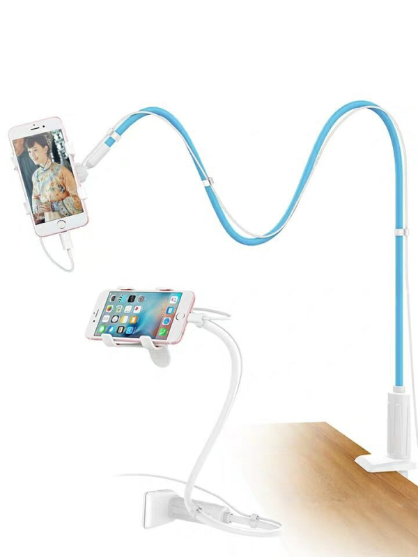 Телефон държач със спираловиден дизайн – настолен и нощен удължен държач, пластмасов, генерален модел