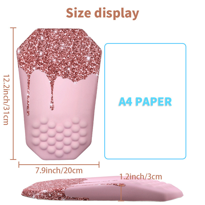 Csuklóvédő egérpad kézi párnával, vászon anyag, egyoldalas, OEM testreszabás