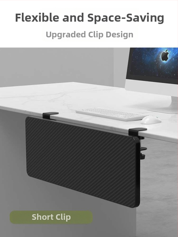 Πίνακας επέκτασης γραφείου - ευρύτερη και μακρύτερη επιφάνεια, χωρίς διάτρηση, υποστήριξη για υπολογιστή