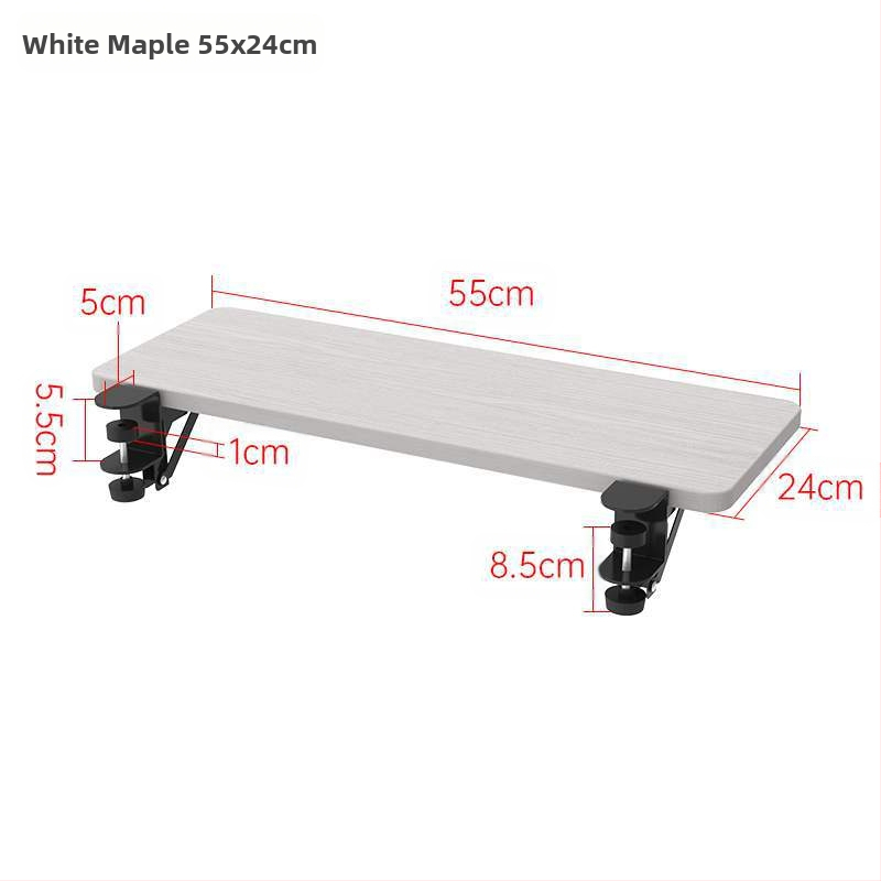 Asztali kiterjesztő panel - szélesebb és hosszabb felület, fúrásmentes kialakítás, számítógép-tartó