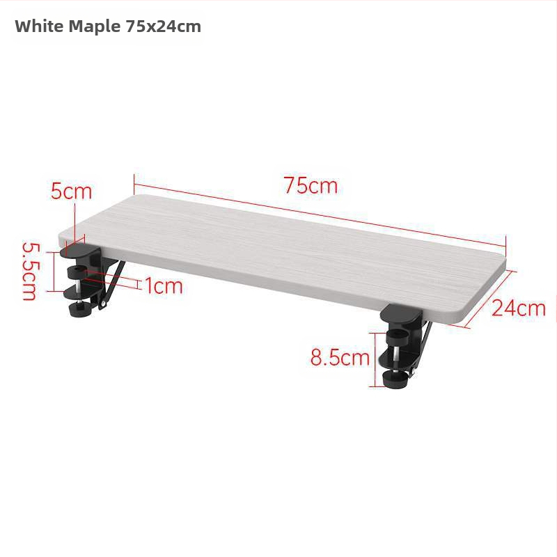 Asztali kiterjesztő panel - szélesebb és hosszabb felület, fúrásmentes kialakítás, számítógép-tartó