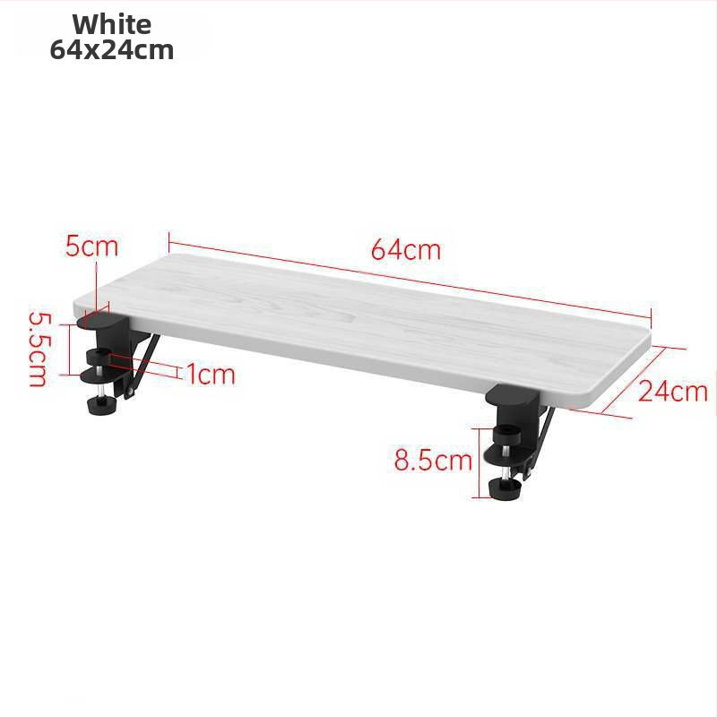 Asztali kiterjesztő panel - szélesebb és hosszabb felület, fúrásmentes kialakítás, számítógép-tartó