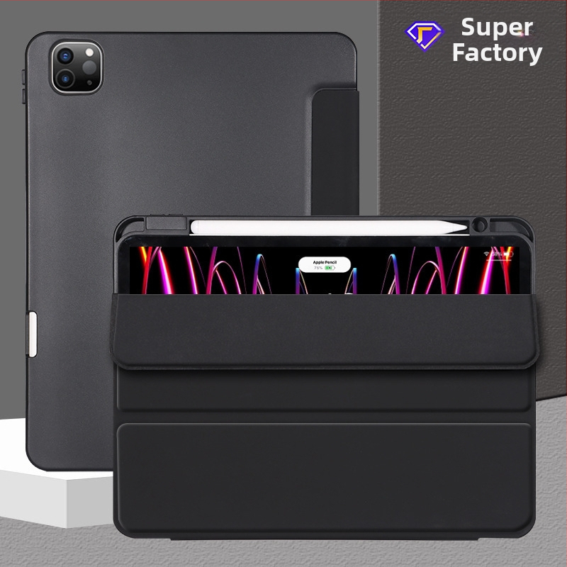 Θήκη iPad – TPU αναδιπλούμενη θήκη, προστασία από πτώσεις, βάση, μαγνητική έλξη, απαγωγή θερμότητας, ανθεκτικό σε δακτυλικά αποτυπώματα