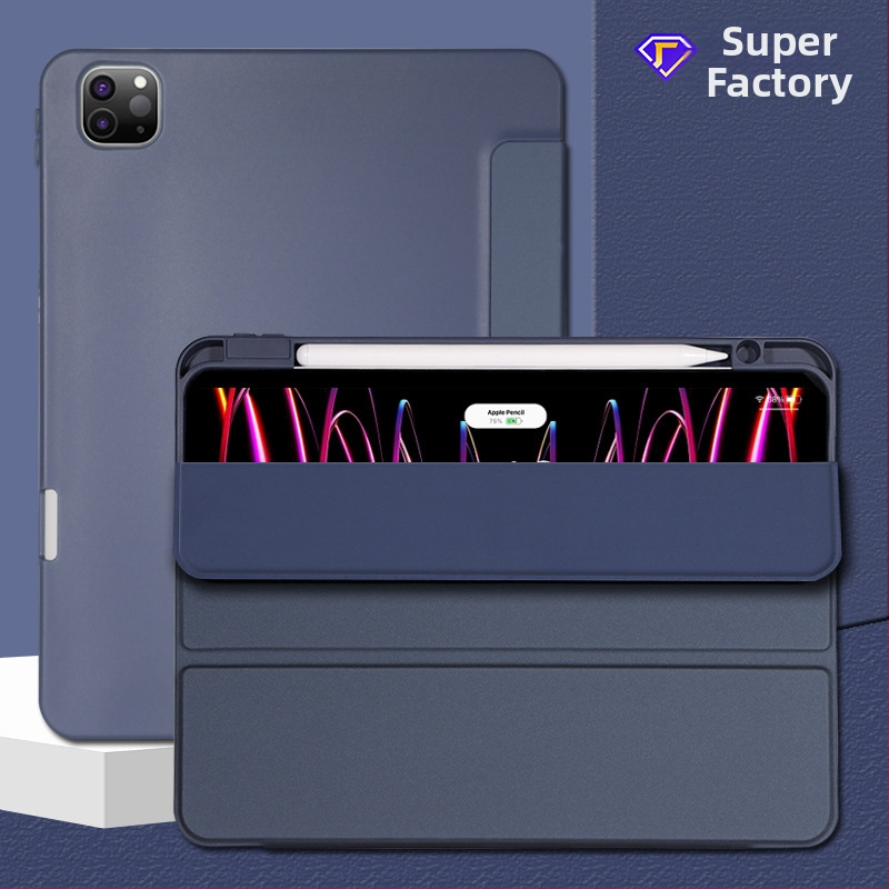Θήκη iPad – TPU αναδιπλούμενη θήκη, προστασία από πτώσεις, βάση, μαγνητική έλξη, απαγωγή θερμότητας, ανθεκτικό σε δακτυλικά αποτυπώματα
