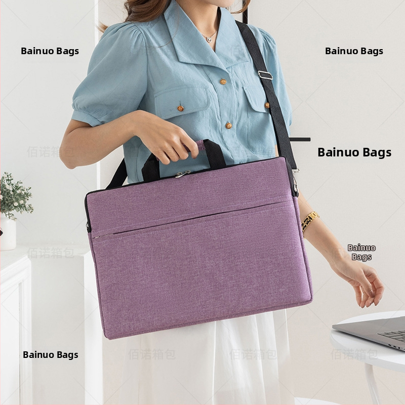 Portatīva datora soma ar vienu plecu – ūdensizturīgs neilons, poliestera iekšpuse, Beno zīmols, universāla