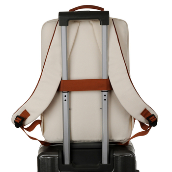 Portatīvā datora mugurs somu Oxford audums, rāvējslēdzēja atvērums, iekšējās kabatas (ar rāvējslēdzēju, telefona kabata, identifikācijas kabata), iekšējais slānis, elpojošs un izturīgs pret nodilumu