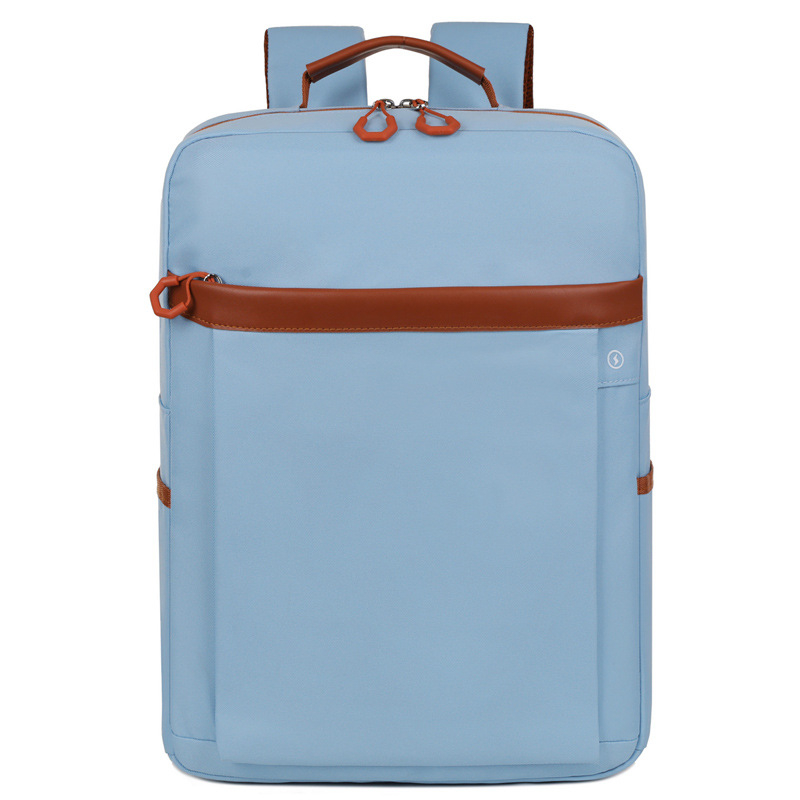 Portatīvā datora mugurs somu Oxford audums, rāvējslēdzēja atvērums, iekšējās kabatas (ar rāvējslēdzēju, telefona kabata, identifikācijas kabata), iekšējais slānis, elpojošs un izturīgs pret nodilumu