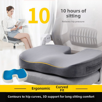 Μαξιλάρι από αφρό μνήμης με εκτυπωμένο λογότυπο για αυτοκίνητο και γραφείο, αργή επαναφορά, πολυεστερική ίνα, δυνατή παραμετροποίηση