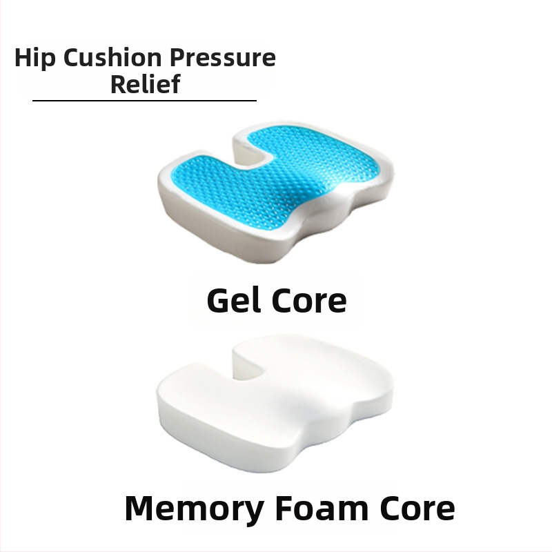 Μαξιλάρι από αφρό μνήμης με εκτυπωμένο λογότυπο για αυτοκίνητο και γραφείο, αργή επαναφορά, πολυεστερική ίνα, δυνατή παραμετροποίηση