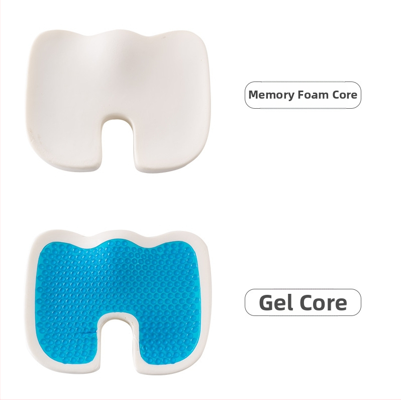 Μαξιλάρι καθίσματος με μνήμης αφρό για γραφείο και αυτοκίνητο, μονόχρωμο, πολυεστερικό ύφασμα