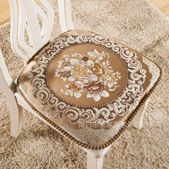 Подковаобразна възглавничка за стол в скандинавски стил, модел растения и цветя, полиестерно влакно