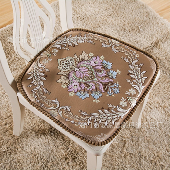 Подковаобразна възглавничка за стол в скандинавски стил, модел растения и цветя, полиестерно влакно