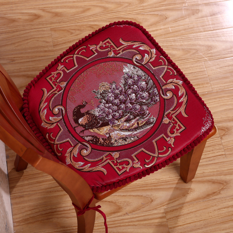 Σκανδιναβικό μαξιλαράκι καρεκλας σε σχήμα U, μοτίβο φυτών και λουλουδιών, πολυεστερική ίνα