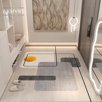 Covor de intrare — stil lux accesibil, catifea cristal, rezistent la murdărie, antiderapant, lavabil