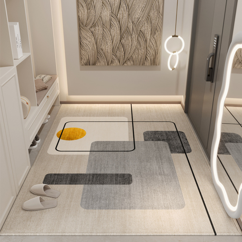 Covor de intrare — stil lux accesibil, catifea cristal, rezistent la murdărie, antiderapant, lavabil