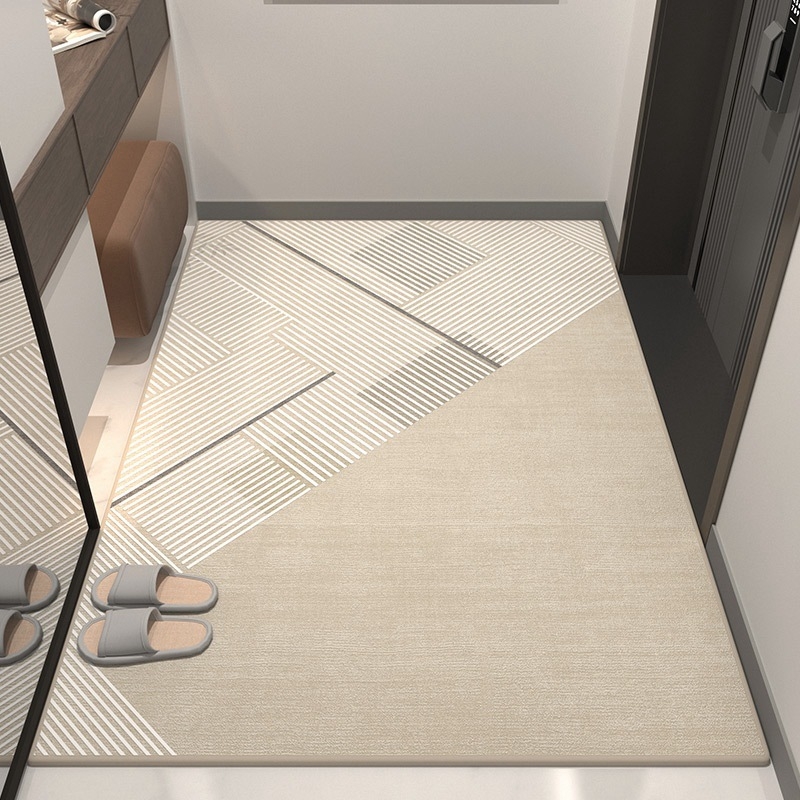 Covor de intrare — stil lux accesibil, catifea cristal, rezistent la murdărie, antiderapant, lavabil