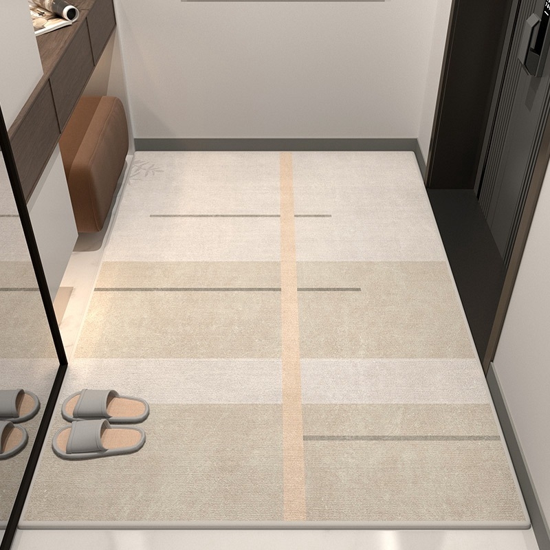 Covor de intrare — stil lux accesibil, catifea cristal, rezistent la murdărie, antiderapant, lavabil