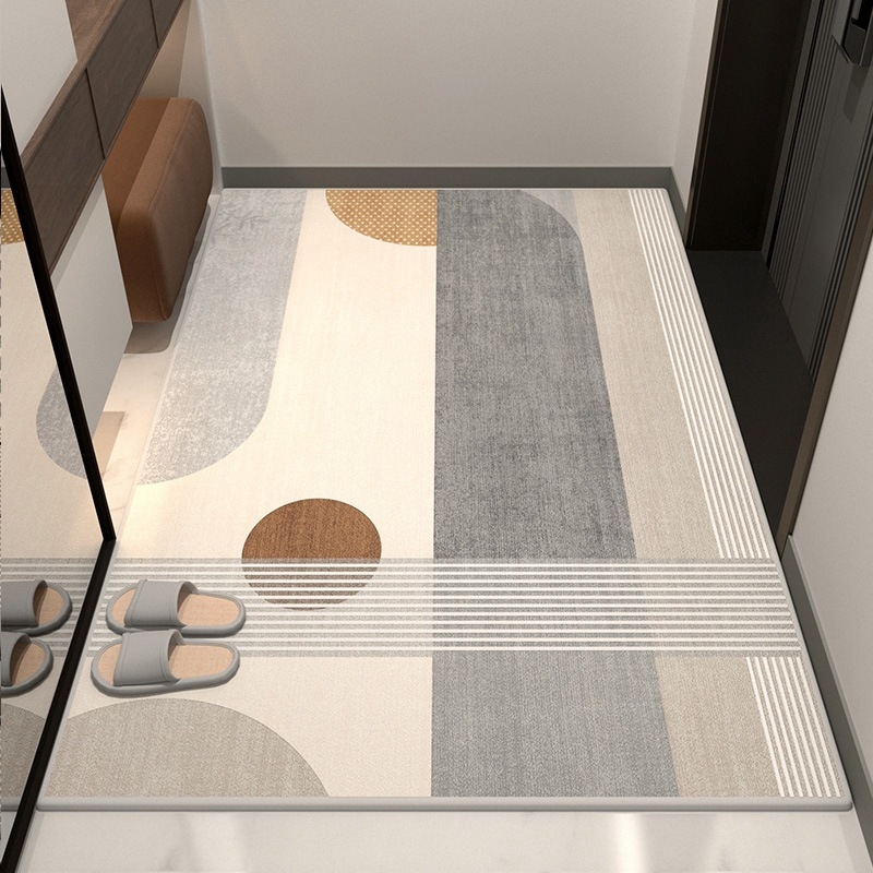 Covor de intrare — stil lux accesibil, catifea cristal, rezistent la murdărie, antiderapant, lavabil