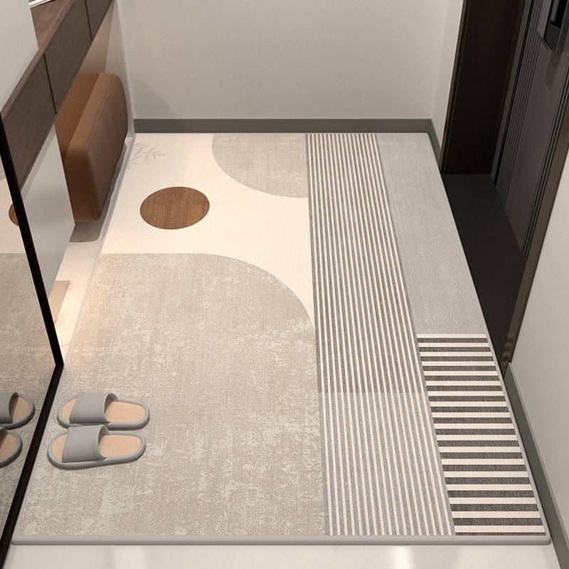 Covor de intrare — stil lux accesibil, catifea cristal, rezistent la murdărie, antiderapant, lavabil