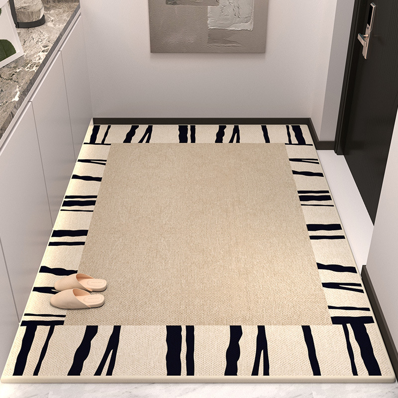 Covor de intrare — stil lux accesibil, catifea cristal, rezistent la murdărie, antiderapant, lavabil