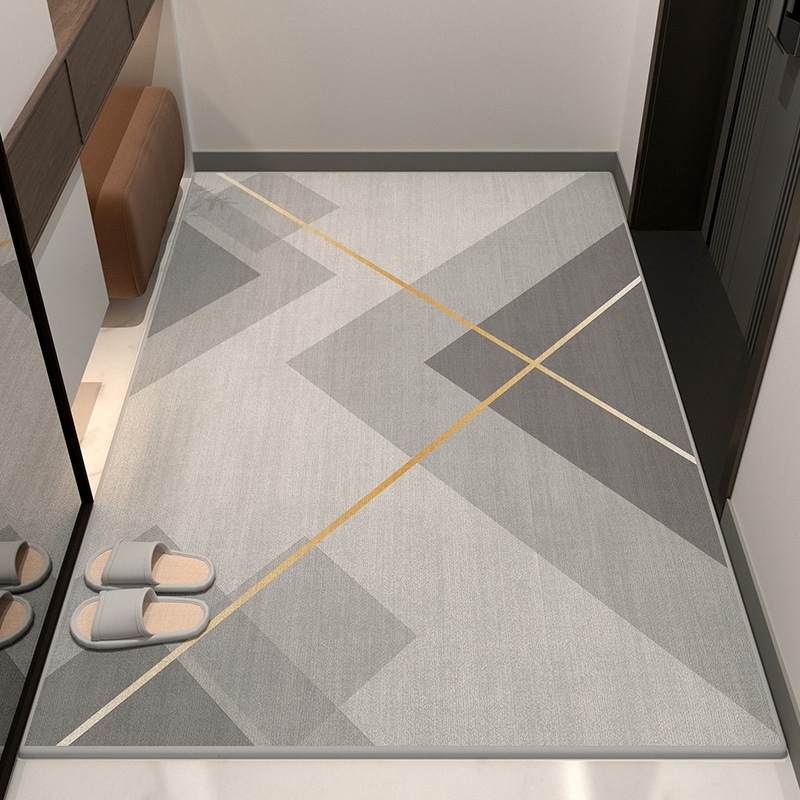 Covor de intrare — stil lux accesibil, catifea cristal, rezistent la murdărie, antiderapant, lavabil