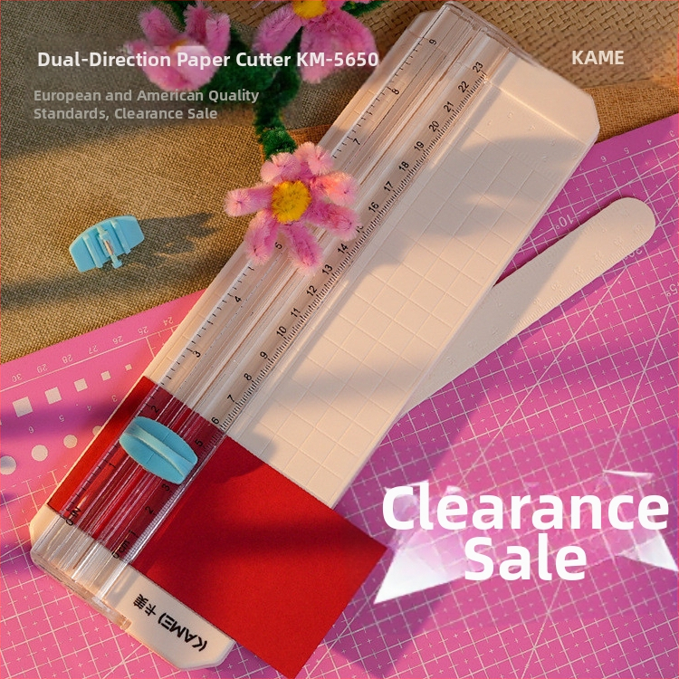 Kami KM-5620 Многофункционален преносим ръчен нож за рязане на хартия, ABS материал, за офис и училище