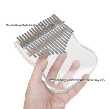 Kalimba με 17 νότες – διαφανές κρυστάλλινο δάχτυλο πιάνο για αρχάριους, μοντέλο KB-06; προδιαγραφές 12×2×15; συσκευασία: δίσκος