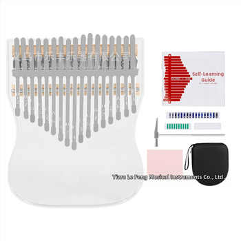 Kalimba με 17 νότες – διαφανές κρυστάλλινο δάχτυλο πιάνο για αρχάριους, μοντέλο KB-06; προδιαγραφές 12×2×15; συσκευασία: δίσκος