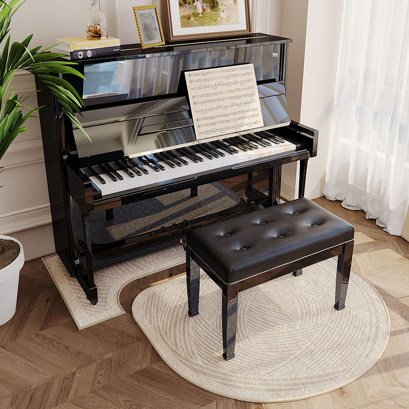 Covoraș fonoizolant pentru pian, fibră poliesterică, formă: extraterestru, model: plante, living, stil modern minimalist