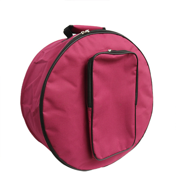 Τσάντα για snare drum από Oxford ύφασμα, με επένδυση ενός στρώματος, αδιάβροχη και ανθεκτική στη φθορά, καμπύλος ιμάντας ώμου, εξωτερική προεξέχουσα τσέπη, μονόχρωμη