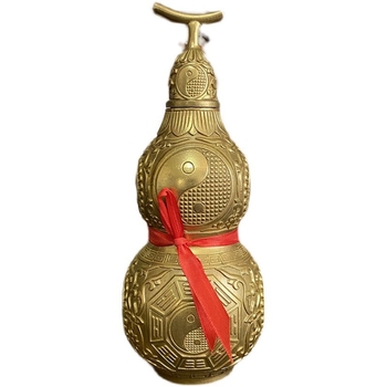 Χάλκινο κρεμαστό γκούρντ με καπάκι, κινεζικού στυλ μεταλλική διακόσμηση, ιδανικό δώρο