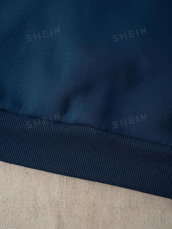 Φούτερ με κουκούλα, χαλαρή γραμμή, μακρύ μανίκι, γραφικό τύπωμα, πολυεστέρας, φθινόπωρο 2024