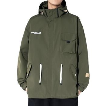 Vyriska rudens gobtuvu lauko striukė žygiams kalnuose — poliesteris, šilta, vienos spalvos, žygiams