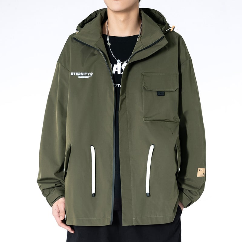 Vyriska rudens gobtuvu lauko striukė žygiams kalnuose — poliesteris, šilta, vienos spalvos, žygiams