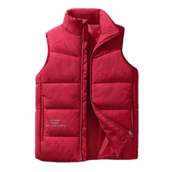 Kamufliažinė liemenė su stora medvilnės užpildo, laisvas kirpimas, sportinis stilius