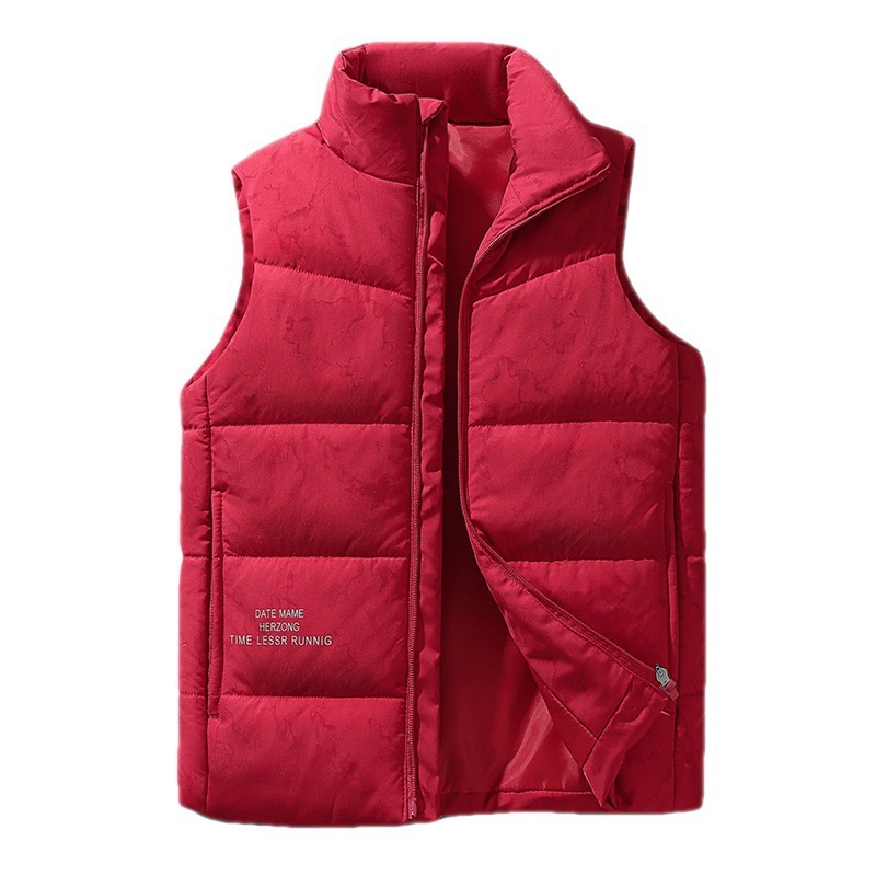 Kamufliažinė liemenė su stora medvilnės užpildo, laisvas kirpimas, sportinis stilius