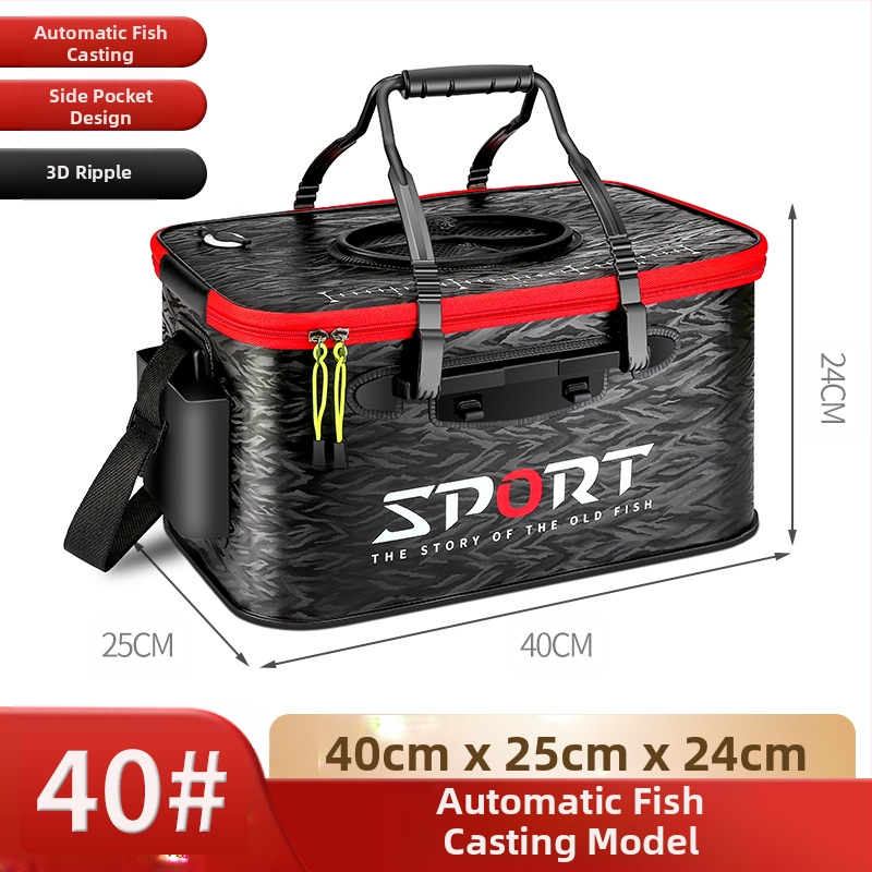 Saliekams EVA spainis dzīvajām zivīm ar 3D rakstu un noslēgumu